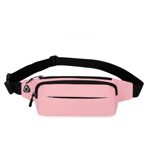 Bauchtasche Damen, Sport Wasserdicht Gurttasche, Bauchtasche für Outdoor Reisen Sport Wandern Joggen Hundespaziergänge (Color : Pink) von Yinova