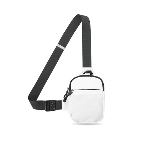 Bauchtasche Damen, Wasserdicht Hüfttasche für Herren und Damen, Bauchtasche für Outdoor Reisen Sport Wandern Joggen Hundespaziergänge (Color : White, Size : One Size) von Yinova