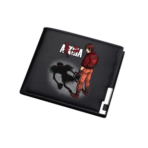 DEA. th No. te Wallet Anime, Karikatur Portmonee Klein Kompakt, PU Leder Münzbörse Wallet mit Sichtfenster, für Kinder Fans(Color:Black 10) von Yinova