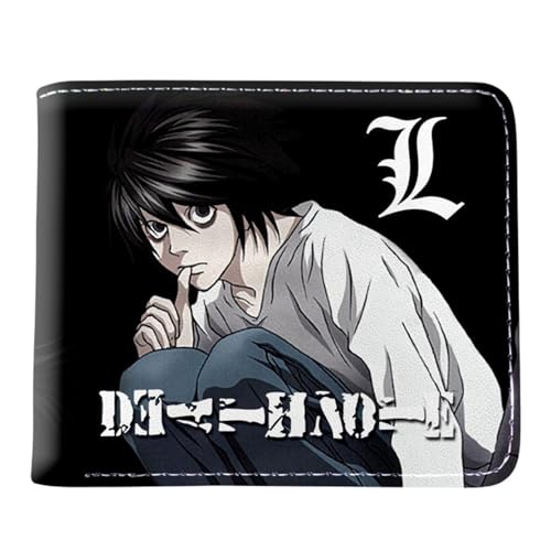 Death No. te Geldbeutel Kinder, Faltbare Geldbörse Herren Slim Wallet, PU Leder Kreditkartenetui Reisegeldbeutel, für Jugend, für Jungen und Mädchen(Color:Multicolor 15) von Yinova