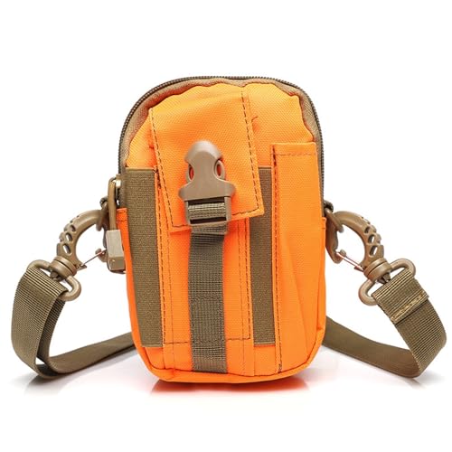 Gürteltasche Damen, Wasserdicht Hüfttasche für Herren und Damen, Bauchtasche für Outdoor Reisen Sport Wandern Joggen Hundespaziergänge (Color : Orange, Size : One Size) von Yinova