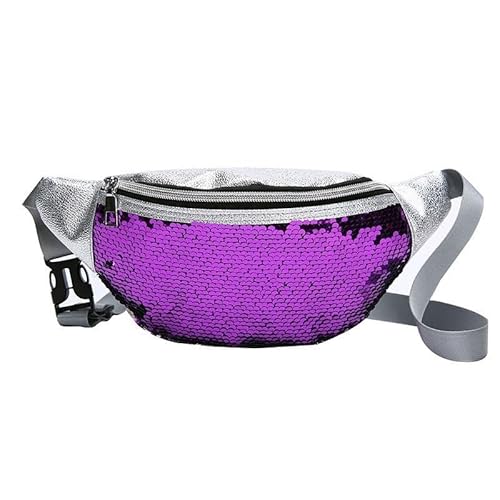 Gürteltasche Damen, Wasserdicht Hüfttasche für Herren und Damen, Doggy Bag für Running, Outdoor Sport, Camping, Wandern, Fahrrad (Color : Purple) von Yinova