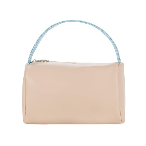 Kulturbeutel, Kleine Multifunktions Aufbewahrungstasche, Kosmetiktasche Make up für Damen und Mädchen (Color : Beige, Size : One Size) von Yinova