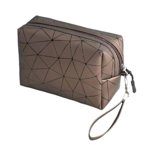 Kulturbeutel, Multifunktionale Kosmetikzubehör Organizer, Kosmetiktasche Make up für Damen und Mädchen (Color : Beige, Size : One Size) von Yinova