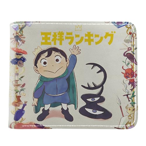 Ranki-ng of Kin-gs Brieftasche Anime, Faltbare Geldbörse Herren Slim Wallet, PU-Leder Kreditkartenhalter Geldbörsen, für Jungen und Mädchen(Color:Multicolor 5) von Yinova