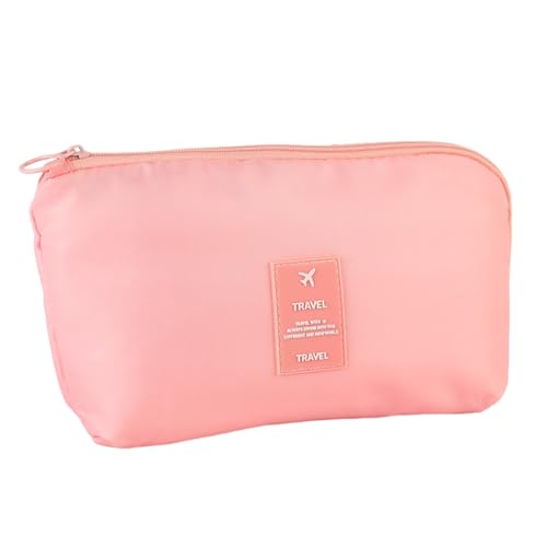 Schminktasche, Tragbare Kosmetiktasche, Kosmetiktasche Make up für Damen und Mädchen (Color : Pink, Size : One Size) von Yinova