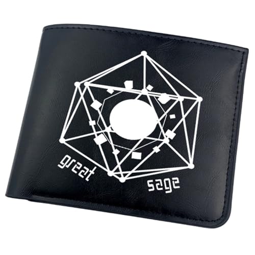 That Time I Got Rein-carn-ated As a Slime Anime Wallet, Bifold Kleiner Geldbeutel, PU Leder Geldbörse Brieftasche Wallet, Hält Kleingeld, Ausweis und Münzen(Color:Black 8) von Yinova