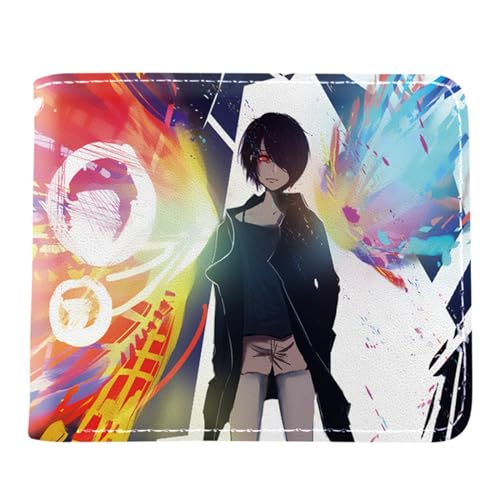 Tok-yo Gho-ul Anime Wallets, Cartoon-Druck Geldbörse Klein, Kunstleder Kreditkartenhalter Brieftasche, für Kinder Fans(Color:Multicolor 4) von Yinova