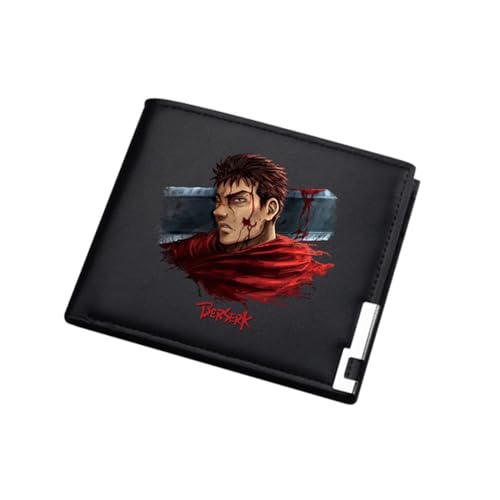 Yinova Berse-rk Anime Geldtasche, Karikatur Bild Gedruckt Portemonnaie Klein, Kunstleder Kartenetui Geldtasche mit Münzfach, für Männer Geschenke(Color:Multicolor 4) von Yinova