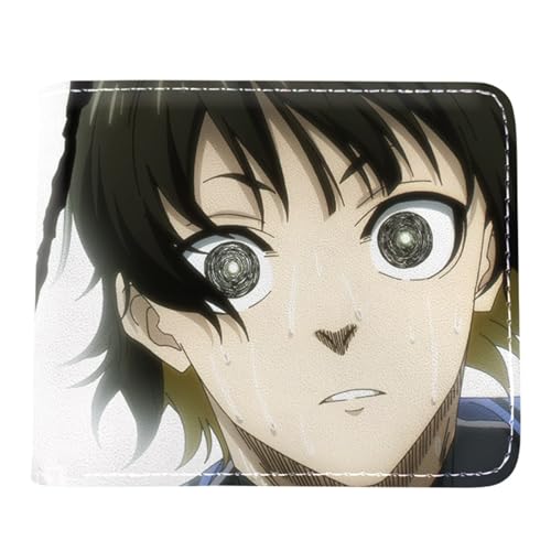 Yinova Blue Lo-ck Geldbörse Anime, Cartoon-Druck Geldbörse Klein, Kunstleder Kreditkartenetui Scheckkartenetui, für Männer Geschenke(Color:Multicolor 10) von Yinova