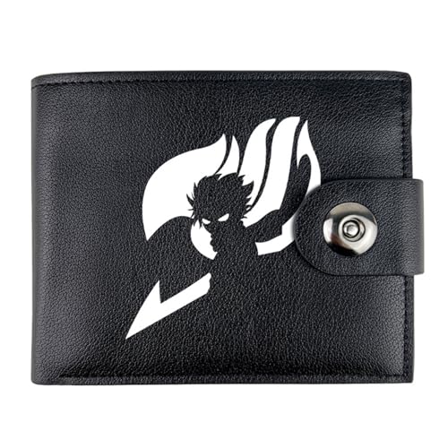 Yinova FAI-ry TA-il Brieftasche Anime, Cartoon-Münztasche Kleine Geldbörse, PU Leder Kreditkartenetui Reisegeldbeutel, für die Schule Familie Jungen Mädchen Anime Fans(Color:Black 2) von Yinova