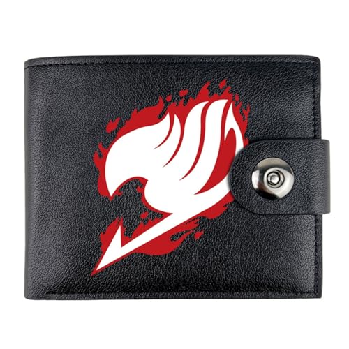 Yinova FAI-ry TA-il Brieftasche Anime, Cartoon-Münztasche Kleine Geldbörse, PU Leder Kreditkartenetui Reisegeldbeutel, für die Schule Familie Jungen Mädchen Anime Fans(Color:Black 5) von Yinova