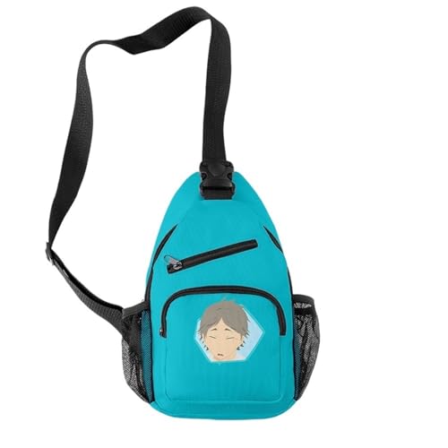 Yinova Haiky-uu Schultertasche Herren, Unisex Chest Sling Pack Große, Umhängetasche Zum Wandern Outdoor Reise(Color:Multicolor 15) von Yinova