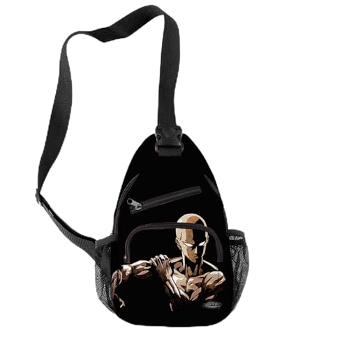 Yinova On.e Punch Man Rucksack Schulter, Herrentasche Zum Umhängen, Shoulder Crossbody für Running Outdoor Sport Camping Wandern Fahrrad(Color:Multicolor 6) von Yinova