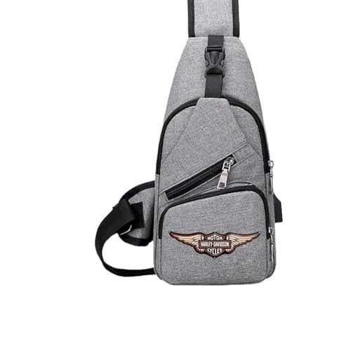 Yinova Rucksack Schulter, Wasserfest Crossbody Pack, Shoulder Crossbody für Running Outdoor Sport Camping Wandern Fahrrad(Color:Gray 2) von Yinova