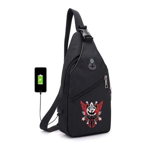 Yinova Schultertasche Herren N.7, Herrentasche Zum Umhängen, Shoulder Crossbody für Running Outdoor Sport Camping Wandern Fahrrad(Color:Black 5) von Yinova