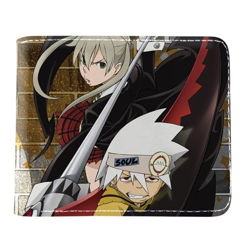 Yinova So-ul Eat-er Anime Geldtasche, Karikatur Bild Gedruckt Portemonnaie Klein, Kunstleder Kartenetui Geldtasche mit Münzfach, für Jungen und Mädchen(Color:Multicolor 1) von Yinova