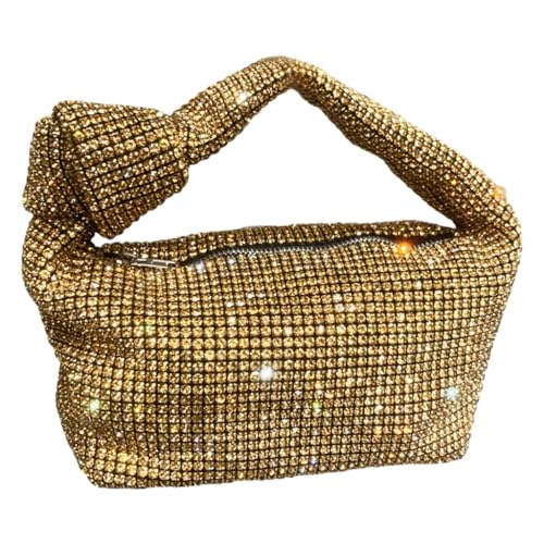 Yisawroy Abendtasche für Damen, modische Clutch, Handtasche, Clutch, Hochzeit, Party, Unterarmtasche für Bankette, gold von Yisawroy