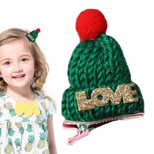 Strickmützen-Haarnadeln – niedliche Mini-Haarspangen für Kinder, Weihnachts-Kopfbedeckung, Schönheitsprodukte für Zuhause, Weihnachtsfeier, Versammlungen, Dating, Reisen, Weihnachtsbaum Yiurse von Yiurse