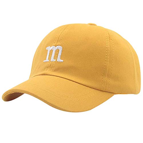 Yixda Baby Kids Sommer Baseball Cap Junge Mädchen Verstellbar Sport Kappe (Gelb) von Yixda