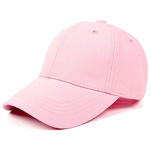 Yixda Baby Kinder Solide Baseball Kappe Junge Mädchen Outdoor Snapback Sport Cap (Rosa) von Yixda