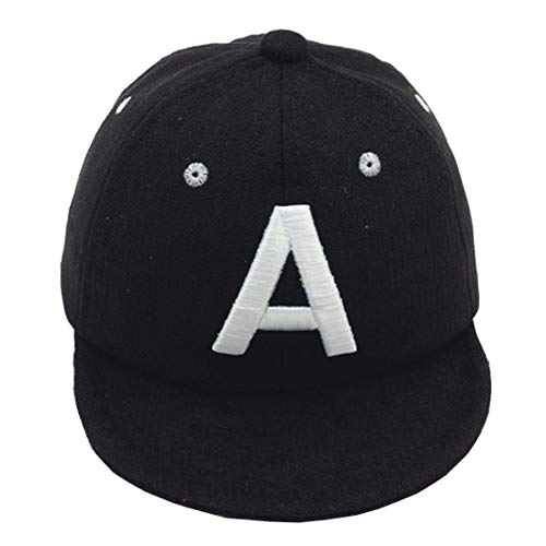 Yixda Unisex Baby Kappe Junge Mädchen Schirmmütze Sonnenhut Baseball Cap (Schwarz) von Yixda