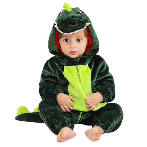 YloveM Baby Dinosaurier Kostüm Unisex Neugeborene Winter Strampler Reißverschlussoverall Flanell Kleinkind Mädchen Jungen Tier Onesie YloveM Baby Dinosaurier Kostüm Unisex Neugeborene Winter Strampler Reißverschlussoverall Flanell Kleinkind Mädchen Jungen Tier Onesie von YloveM