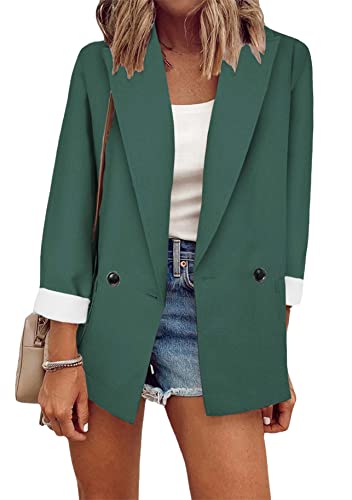 Yming Frauen Herbst Arbeits Business Blazer OL Langarm Cardigan Büro Anzug Cardigan Büroarbeit Business Anzug Jacke Grün L Yming Frauen Herbst Arbeits Business Blazer OL Langarm Cardigan Büro Anzug Cardigan Büroarbeit Business Anzug Jacke Grün L von Yming