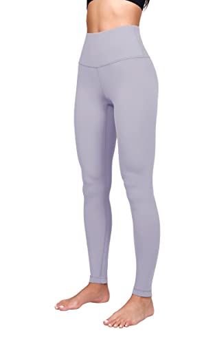 Yogalicious Leggings mit hoher Taille für Frauen - Butterweiche Yogahose mit zweiter Haut, Lavendelgrau Nude Tech 71,1 cm, M von Yogalicious