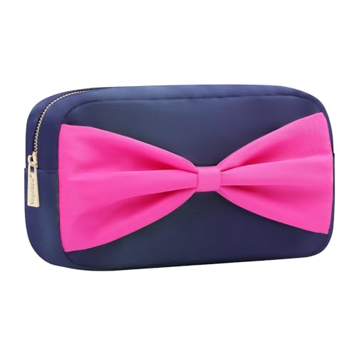 YogoRun Make-up-Tasche Reise Kosmetiktasche Make-up-Tasche Kosmetiktasche für Damen/Herren, Marineblau, L, Preppy von YogoRun