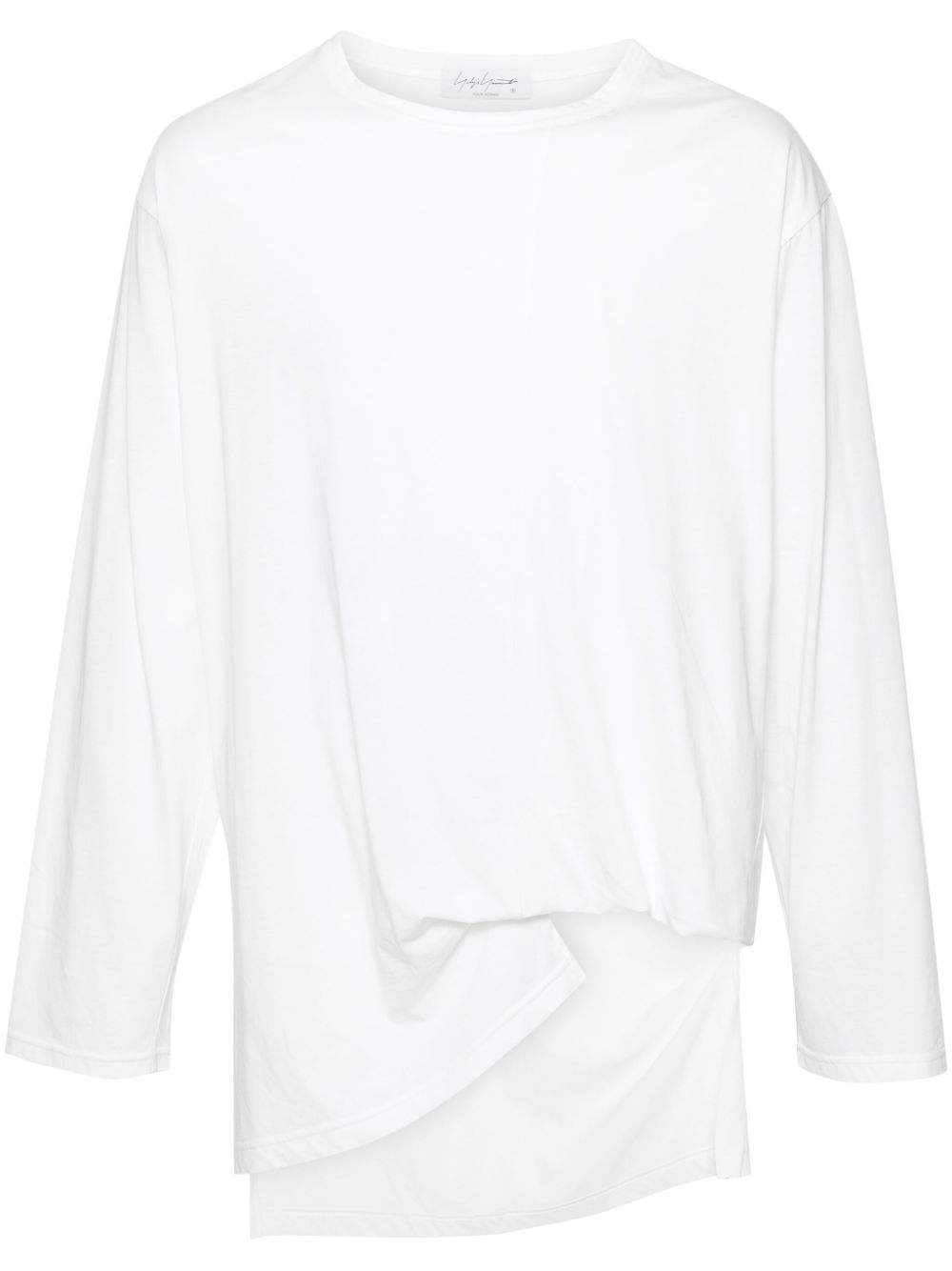 Yohji Yamamoto Asymmetrisches T-Shirt - Weiß von Yohji Yamamoto