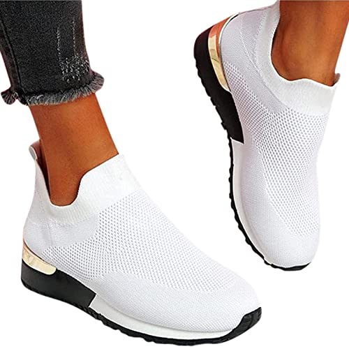 Yokbeer Sneaker Damen rutschfeste Schuhe Herren Küche Arbeitsschuhe Wasserfeste Koch Männer Berufsschuhe Non Slip Leicht Gartenschuhe Fitness Sportschuhe (Color : White, Size : 38 EU) von Yokbeer