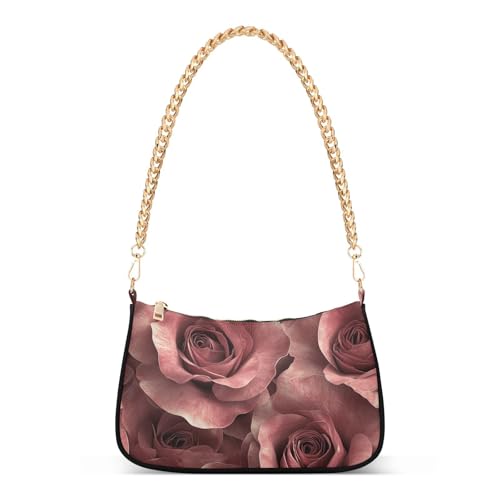 Rote braune Valentinstags-Rosen, trendige Gürteltasche für Damen, Schultertasche, Handtasche für Reisen, Rotbraune Rosen zum Valentinstag, 1 size Rote braune Valentinstags-Rosen, trendige Gürteltasche für Damen, Schultertasche, Handtasche für Reisen, Rotbraune Rosen zum Valentinstag, 1 size von Yoogain