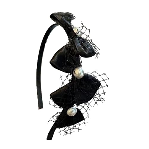 Französisches Schleife Stirnband Für Damen Elegantes Netz Stirnband Haar Styling Haar Hoop Lässiges Haarschmuck Slip Haar Accessoire von Yooghuge