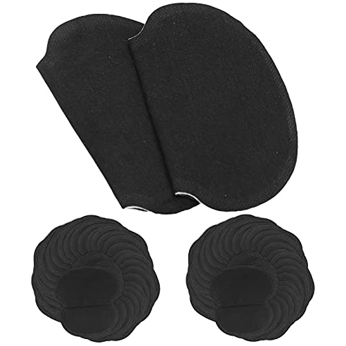 Achselpads Schwarz, Armpit Sweat Pads Black, Schweisspads Achsel Damen Zum Kleben, 60 Stück Achselpads, Vliesstoff, Kleidung, Achselschweißpads, Schwarz, Besonders Geeignet für Den Sommer von Yosoo Health Gear