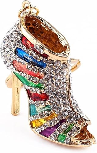 Charm Anhänger Geldbörse Schlüsselanhänger, Strass Schlüsselanhänger, Einzigartige Form Strass Kristall Schlüsselanhänger Charm Anhänger Geldbörse Schlüsselanhänger Schlüsselanhänger High Heel von Yosoo Health Gear