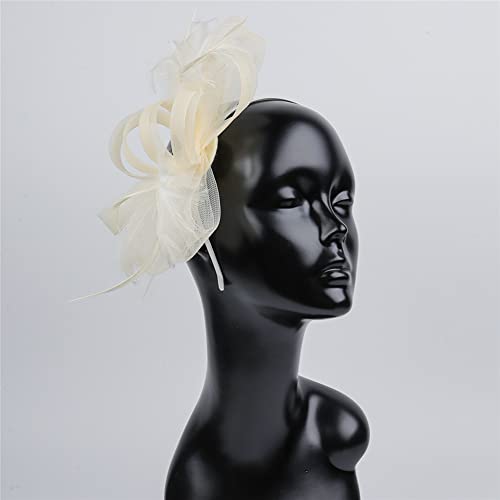 Youllyuu Fascinator-Stirnband für Frauen, Teeparty, Haarspange, Hochzeit, Blumen-Mesh-Schleier, Kopfbedeckung von Youllyuu