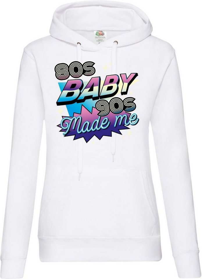 Youth Designz Kapuzenpullover 80'S BABY 90'S Made me Damen Hoodie Pullover mit Retro Frontdruck von Youth Designz