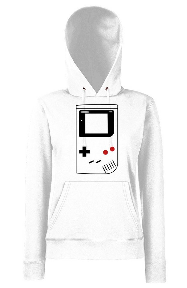 Youth Designz Kapuzenpullover Gameboy Damen Hoodie Pullover mit Retro Gameboy Frontprint von Youth Designz