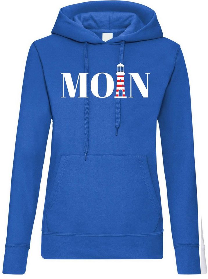 Youth Designz Kapuzenpullover Moin Leuchtturm Damen Hoodie Pullover mit Trendigem Frontdruck von Youth Designz