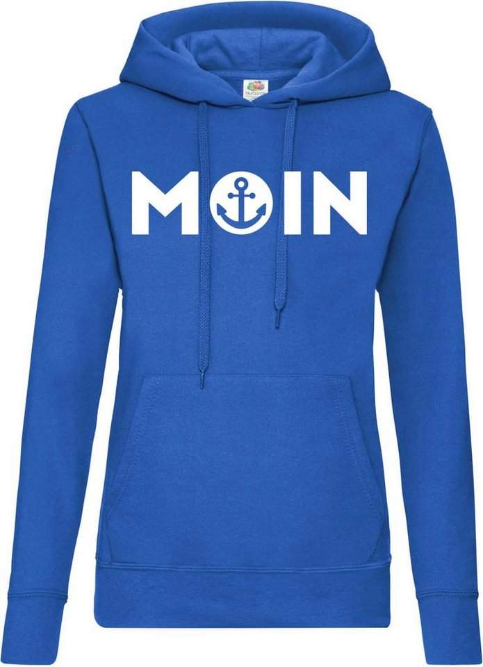 Youth Designz Kapuzenpullover Moin Spruch Damen Hoodie Pullover mit modischem Anker Logo Aufdruck von Youth Designz