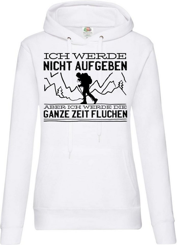 Youth Designz Kapuzenpullover Nicht Aufgeben Wandern Damen Hoodie Pullover mit lustigem Spruch & Logo Aufdruck von Youth Designz