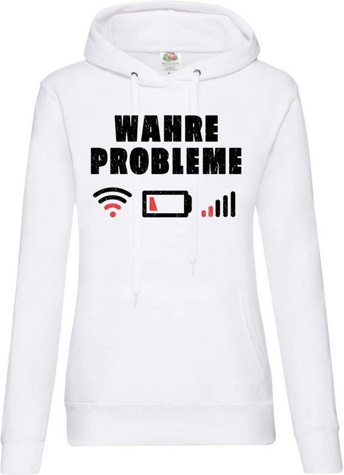 Youth Designz Kapuzenpullover "Wahre Probleme" Damen Hoodie Pullover mit lustigem Frontprint von Youth Designz