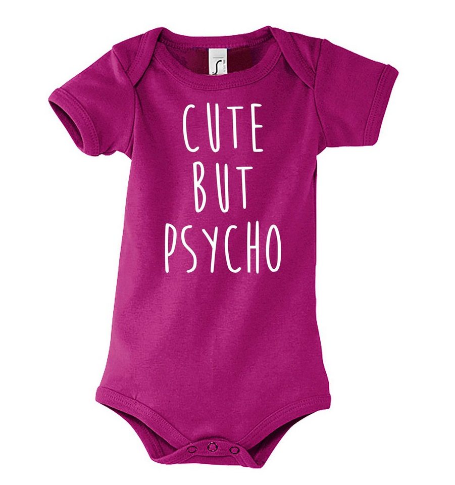 Youth Designz Kurzarmbody Baby Body Strampler Cut but Psycho in tollem Design, mit Frontprint von Youth Designz