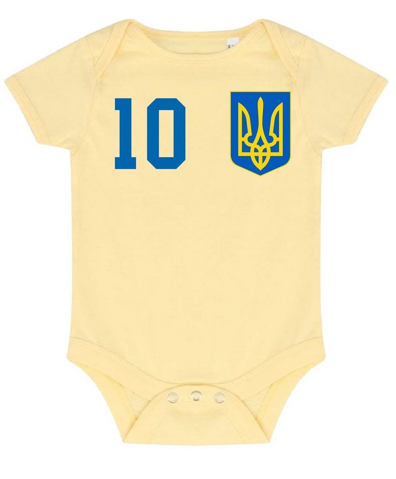 Youth Designz Kurzarmbody Ukraine Kinder Baby Body Strampler mit trendigem Motiv von Youth Designz