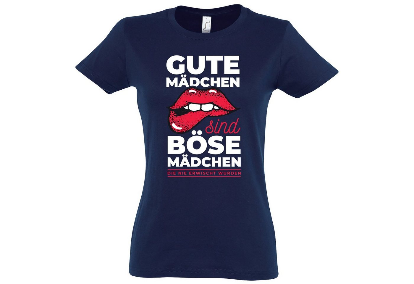 Youth Designz Print-Shirt Gute Mädchen sind böse Mädchen Damen T-Shirt mit modischem Print von Youth Designz