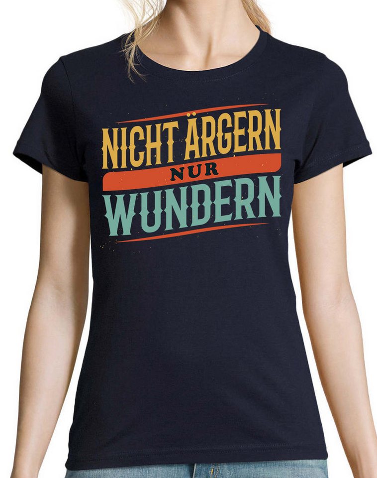 Youth Designz Print-Shirt Nicht Ärgern nur Wundern Damen T-Shirt mit lustigen Spruch für Damen von Youth Designz