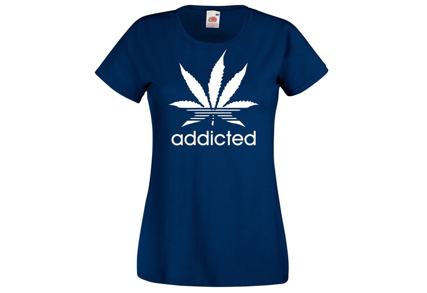 Youth Designz T-Shirt Addicted Damen T-Shirt mit Trendigem Frontprint von Youth Designz