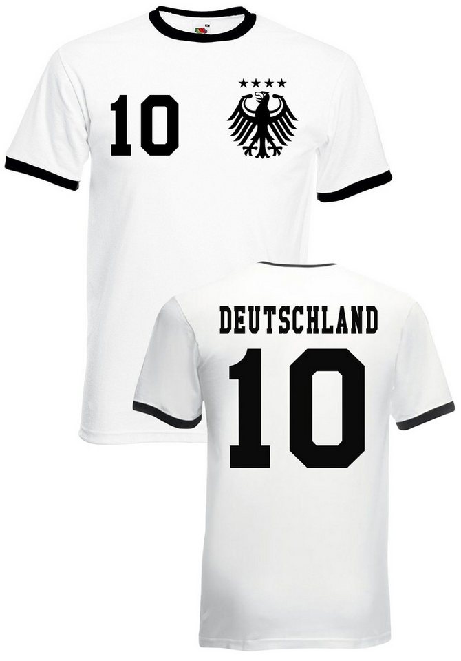 Youth Designz T-Shirt Deutschland Herren T-Shirt Fußball Trikot Look EM 2024 mit trendigem Motiv von Youth Designz