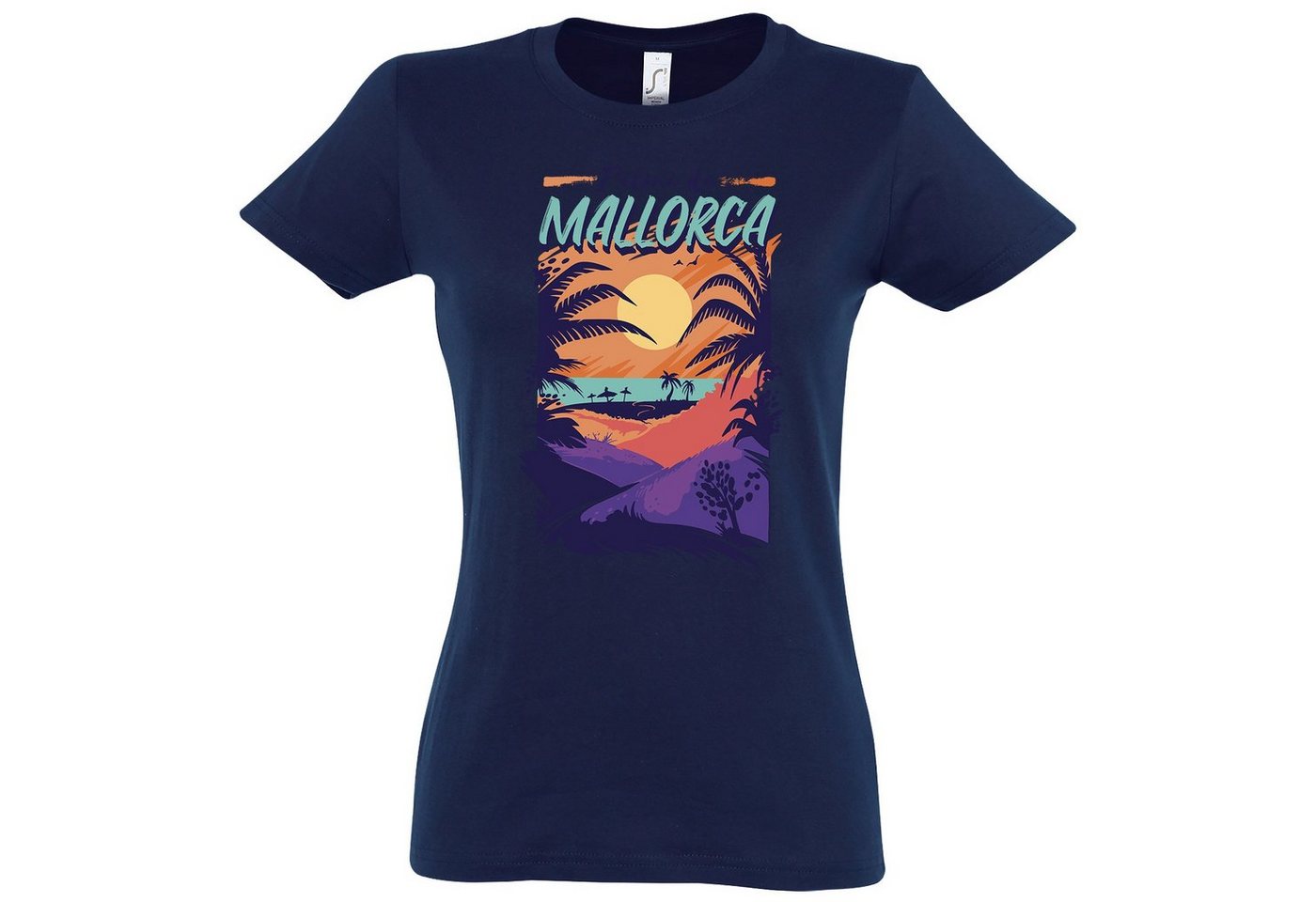 Youth Designz T-Shirt Mallorca Damen Shirt mit trendigem Frontprint von Youth Designz